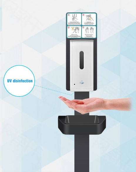 Floor standing 1000 ml sanitiser gel touchless hand sanitizer water dispenser with stand automatic