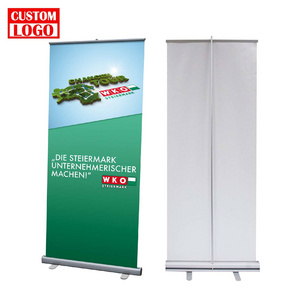 Advertising Retractable Banner Double Sided Roller Banner Stand 85 X 200 Roll Up Banner Stand