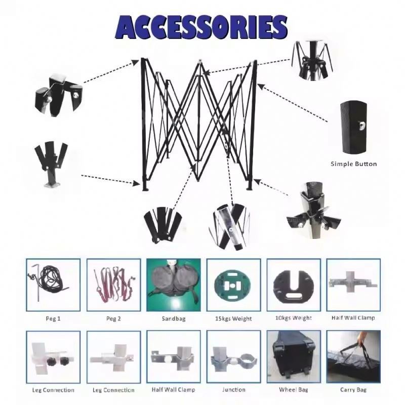 10ft x 10ft Promotional Trade Show Tent  10x10 Portable Aluminium Trade Show Canopy Tent  3x3 Portable Pop Up Tent