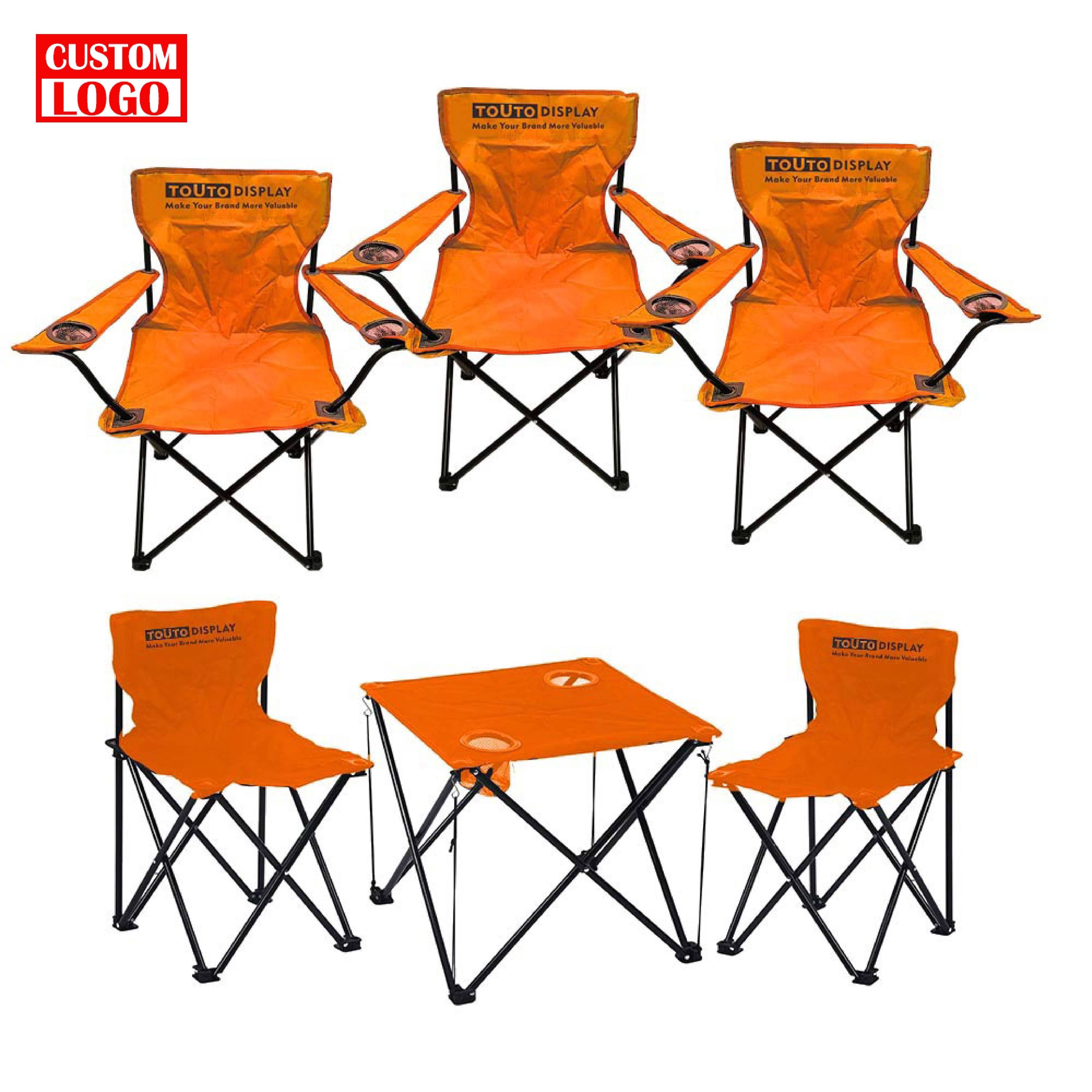 Customization Outdoor Lightweight Camping Chair And Table Set Portable Water-proof Fishing Chair Picnic Folding Beach Chair