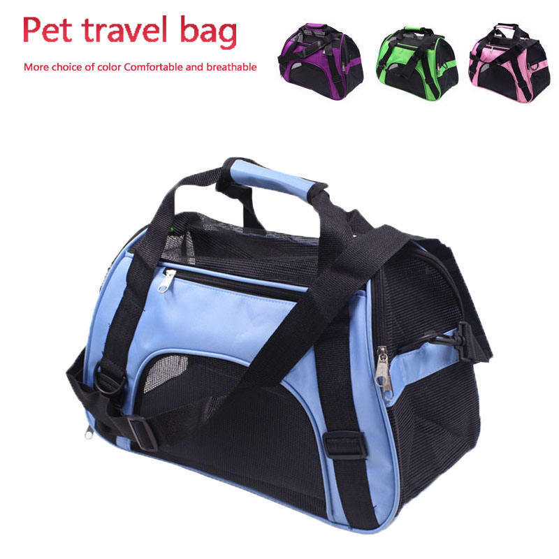 Pet Airline Approved Carrier Wearable cat and dog backpack portable crossbody bag Portable breathable plastic mesh bag