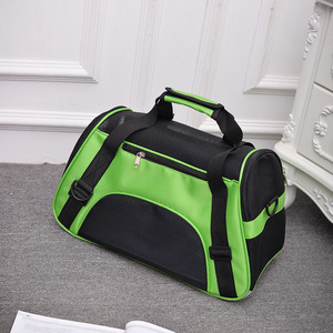 Pet Airline Approved Carrier Wearable cat and dog backpack portable crossbody bag Portable breathable plastic mesh bag