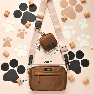 Dog Treat Pouch Magnetic Closure Waist Treat CrossBody Carrier Tote Pack Training Walking Pet Snake Bags Dog Mom Bag