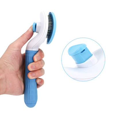 Self Clean Slicker Pet Hair Removal Comb Deshedder Dog Animal Hair Clean Tool Pet Dematting Comb Cat Deshedding Brush