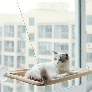 Cat Window Hammock Perch Safety Shelves Space Saving Window Mounted Seat Cat Bed for Large Cats