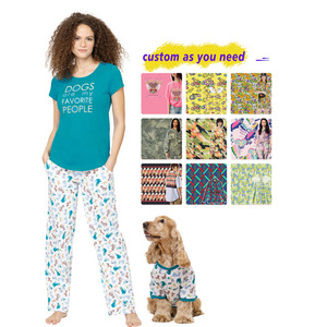 Matching Family Outfits Pajamas for Dog and Owners Custom Luxury Blank Soft Family Matching Outfits Onesies & PJs for Dogs