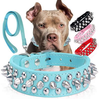 Spiked Prong Dog Collar Charm For Dog  Rivet Collars Anti-bite Rivet Pet Collars Small And Medium-sized Dog Chain