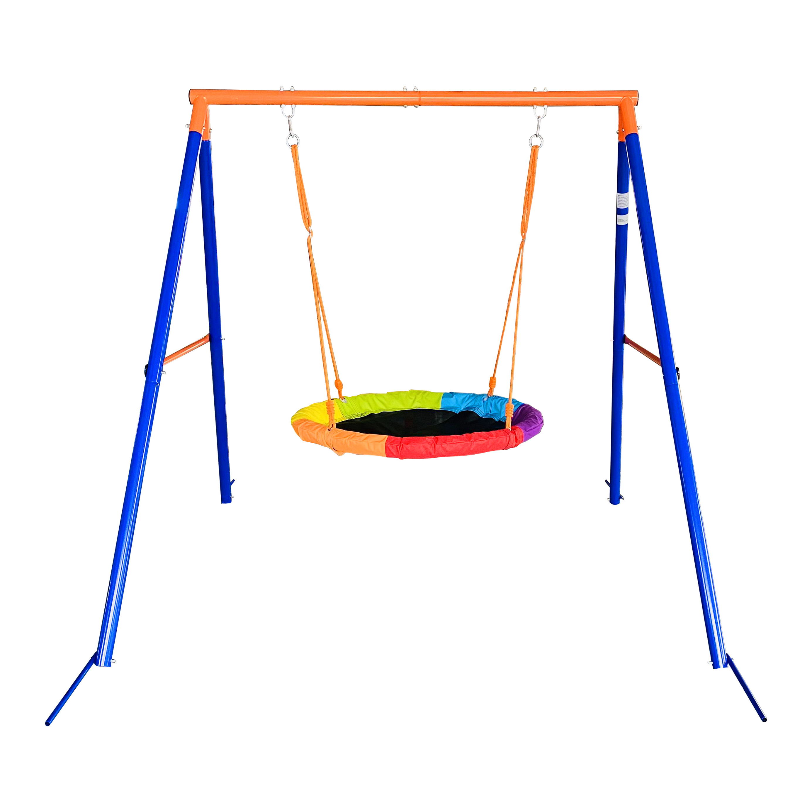 Garden Swing With  Colorful Saucer Outdoor Playground swing for playground Metal Single Swing Set