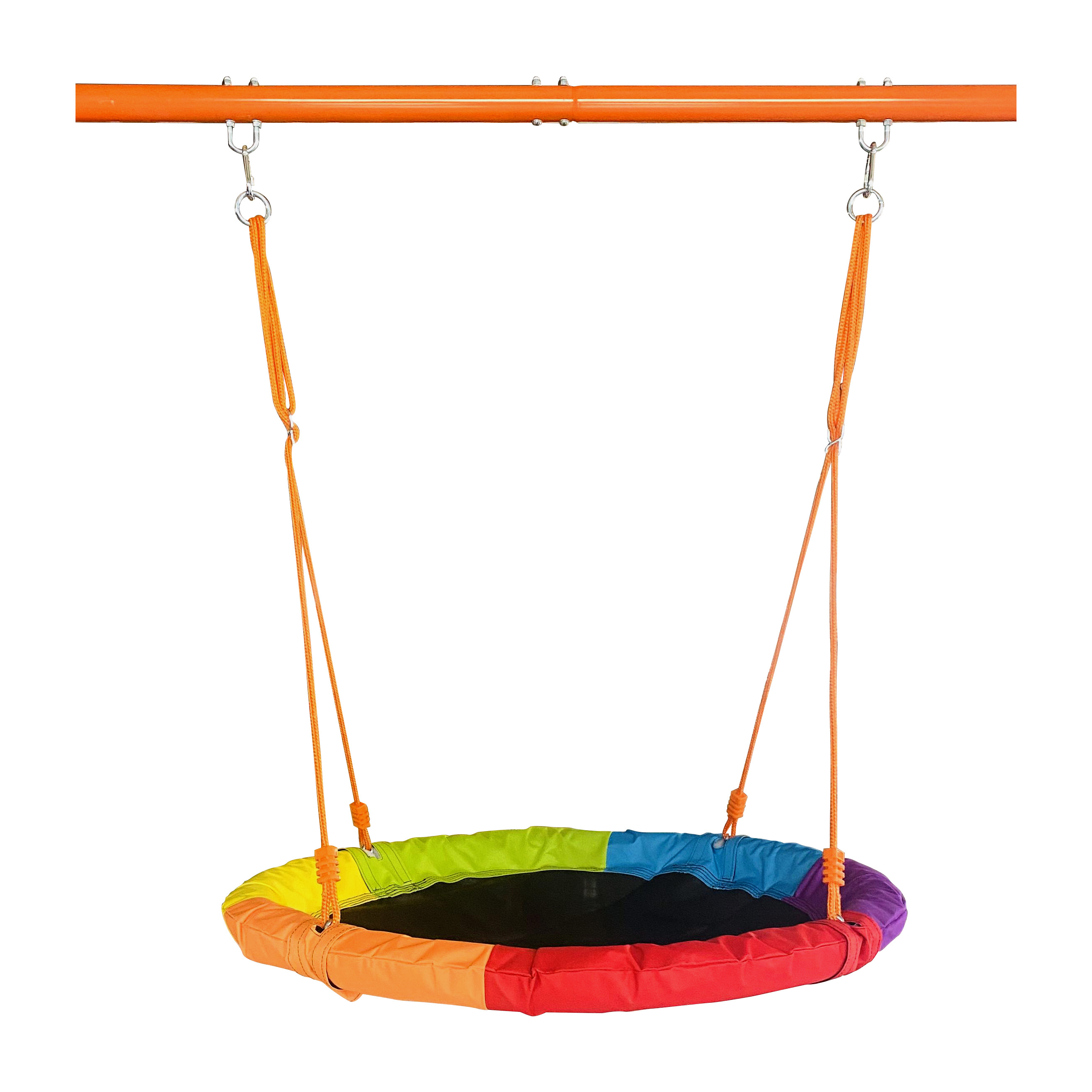 Garden Swing With  Colorful Saucer Outdoor Playground swing for playground Metal Single Swing Set