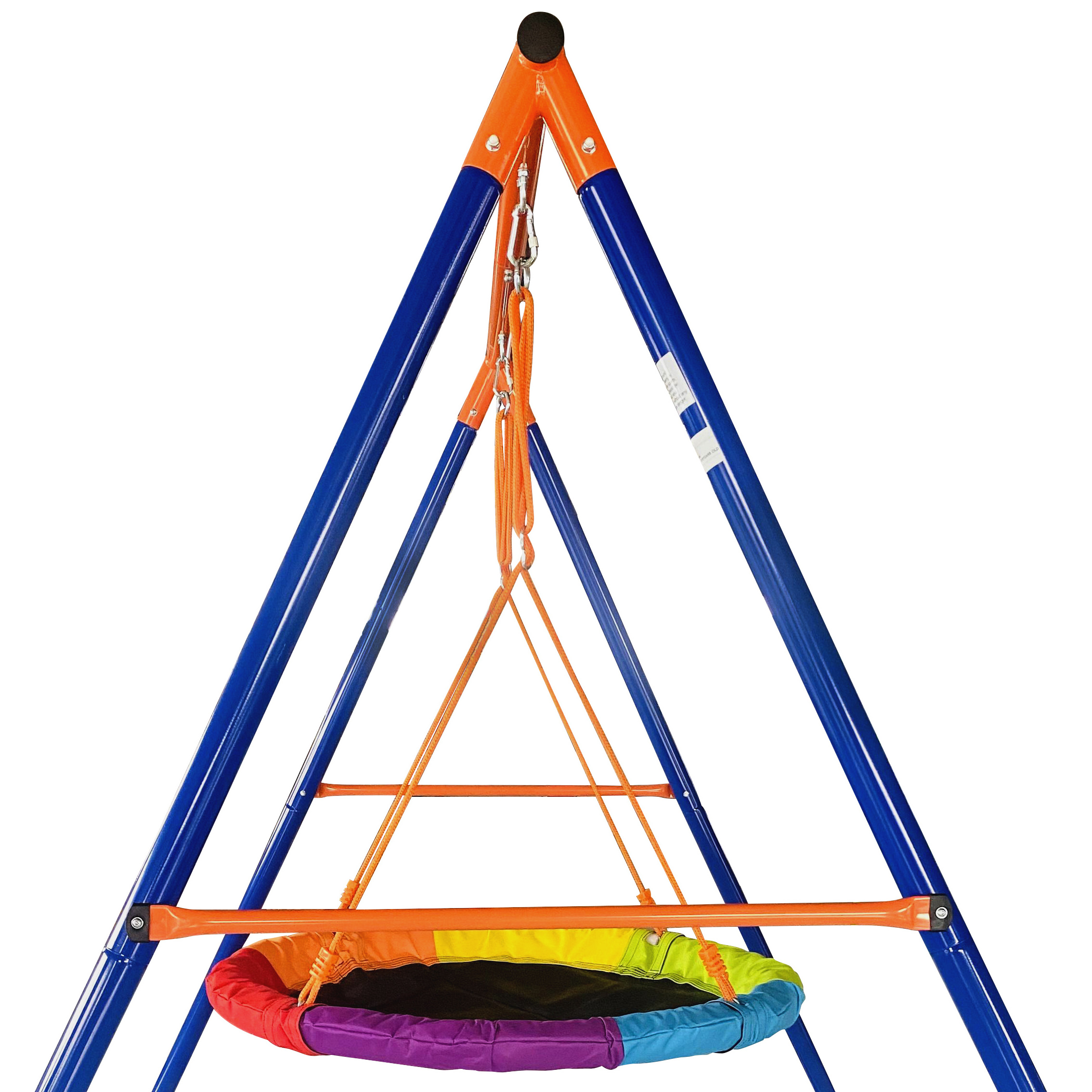 Garden Swing With  Colorful Saucer Outdoor Playground swing for playground Metal Single Swing Set