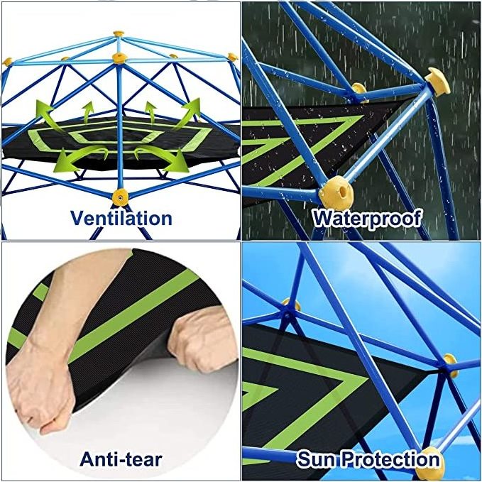 10ft Dome Climber with Hammock outdoor Dome Climber For Kids with Hammock Playground Climbing Toys