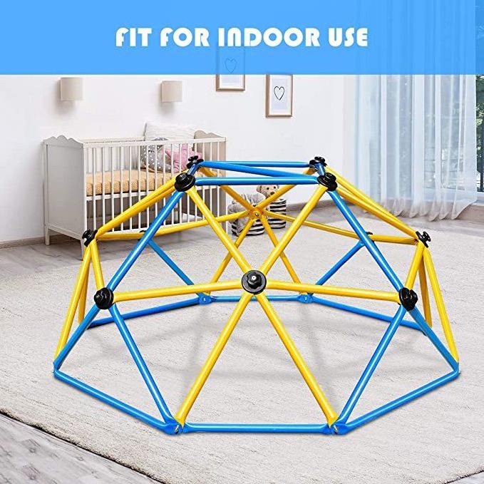 6FT Indoor Playground Set Dome Climber For 3+ Kids Exercise Practise Climbing alloy dome climber outdoor