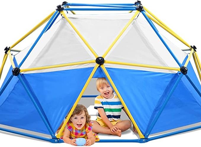 6FT Indoor Playground Set Dome Climber For 3+ Kids Exercise Practise Climbing alloy dome climber outdoor