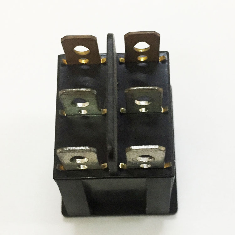 Towei switch supplier 16(4)A~250V 16A~125V t125 6 pin double rocker light switch for table lamp