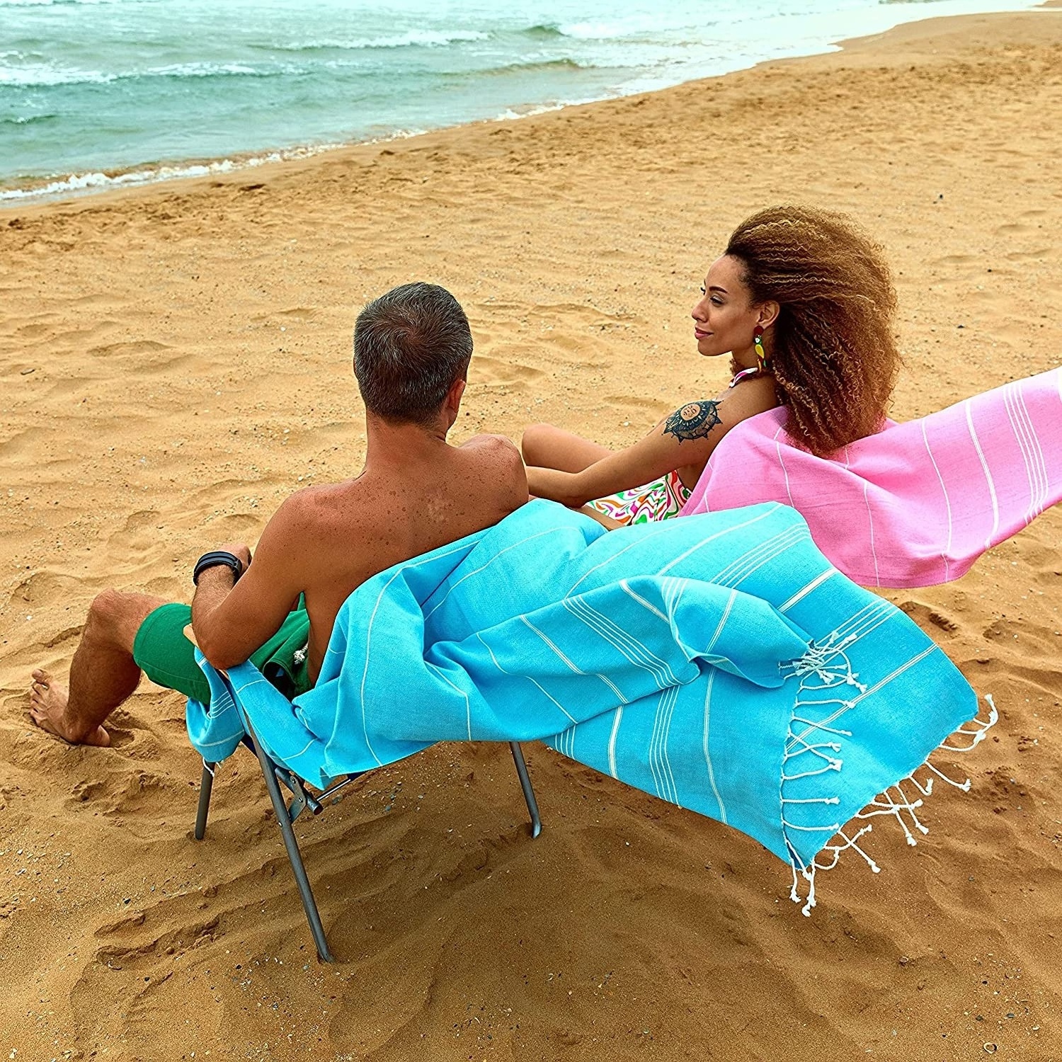 sustainable bbig sea sunbed cover fitted custom beach towels lounge chair cover manufacturers reactive printed beach towel