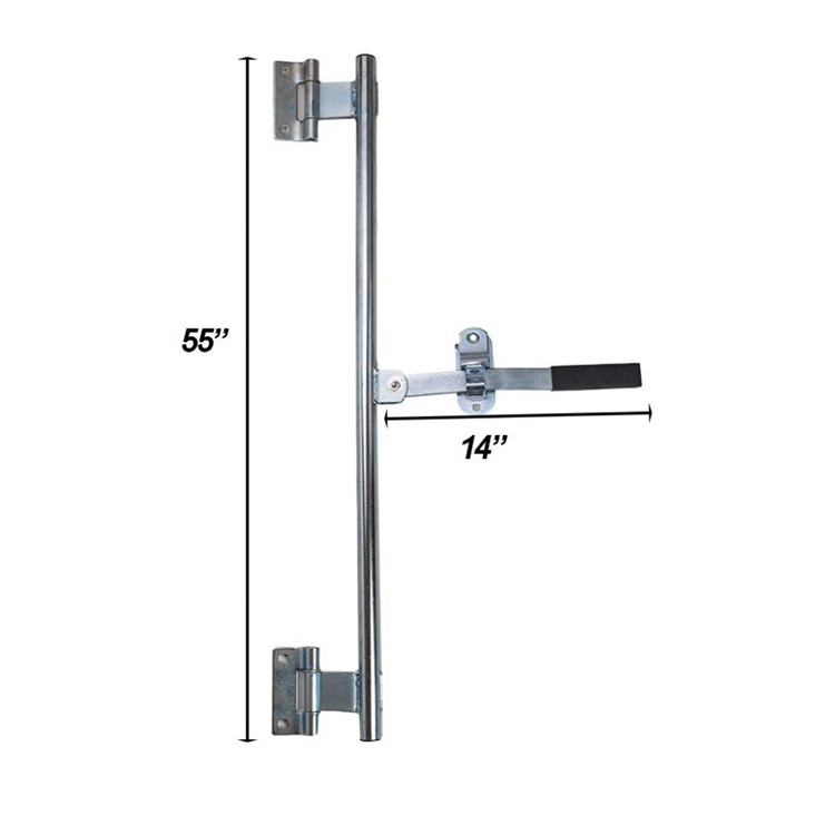 Custom Made Aluminum Cargo Trailer Swing Door Hinged Cam Bar Lock