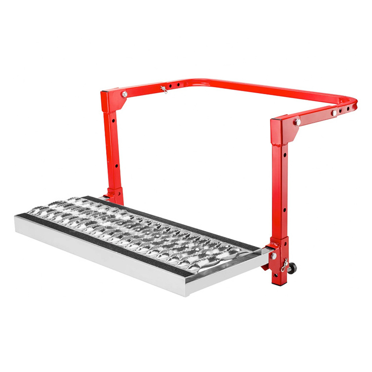 Custom Made Folding Heavy Duty Aluminum Tire Steps for Fire Truck