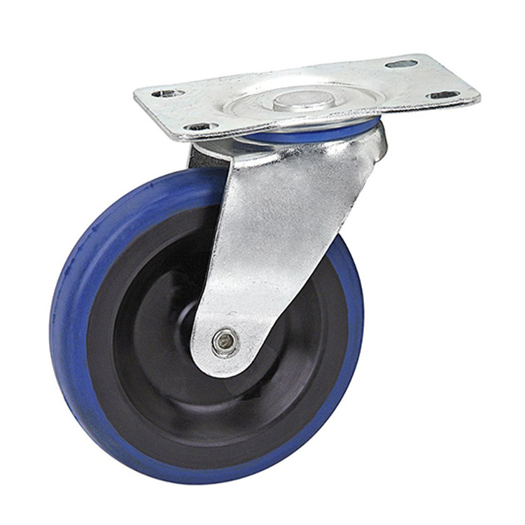 Heavy Duty Plate Casters with Safety Brake