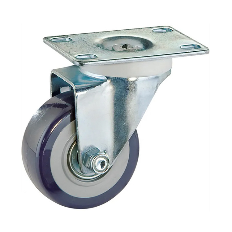 Heavy Duty Plate Casters with Safety Brake