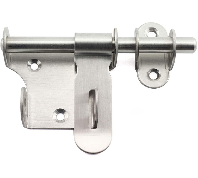 Barrel Bolt with Padlock Hole Sliding Bolt Gate Lock Door Latches