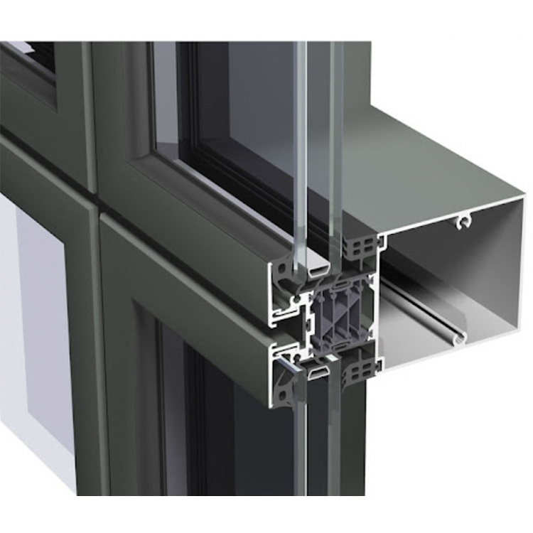 Aluminum Glass Curtain Wall Frame