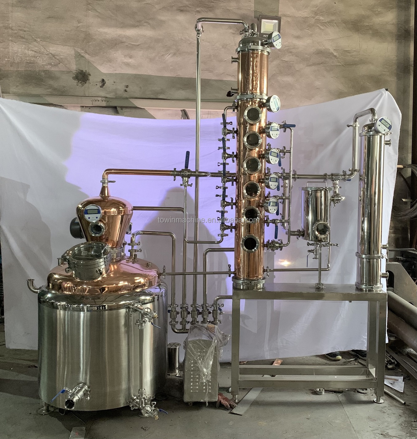 500L 200L Alcohol Pot Still moonshine distiller copper boiler Alambic Distillateur Distillation Device