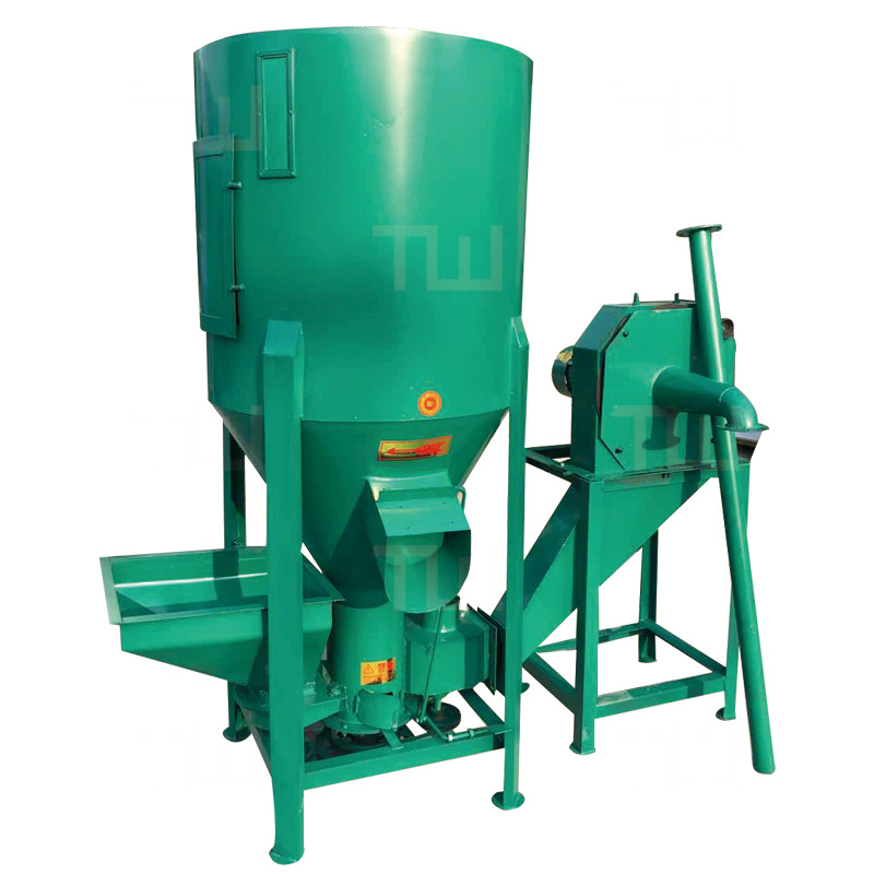 Automatic vertical feed mixer 1000kg feed machine grinder mixer feed mixer machine for farm use