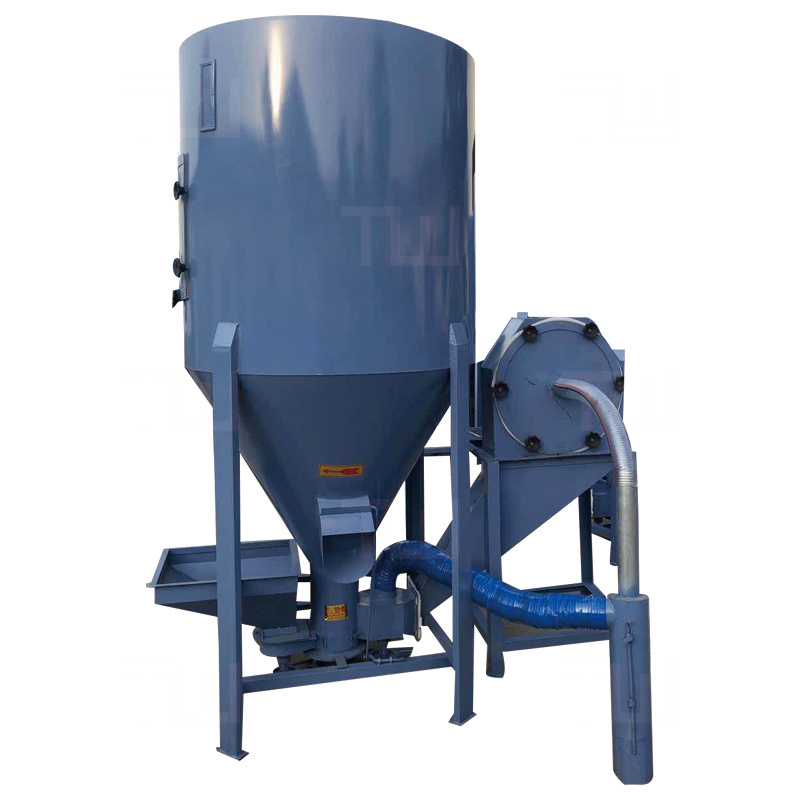 Automatic vertical feed mixer 1000kg feed machine grinder mixer feed mixer machine for farm use