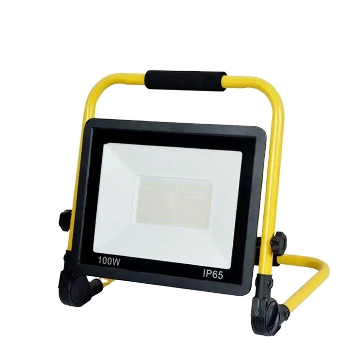 Portable adjustable 100 watt led work light fixture 9000lm IP65 waterproof outdoor led flood light 100w 6500K