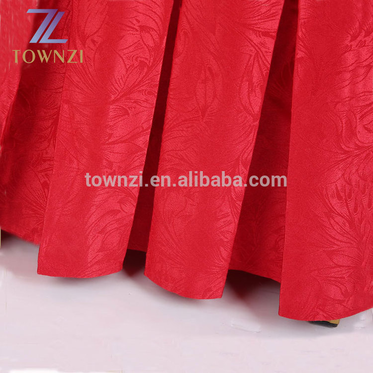 Townzi Jacquard Beach Chair Cover Factory Hot Sale Weddings Embroidered Banquet Cheap Red Chair Covers