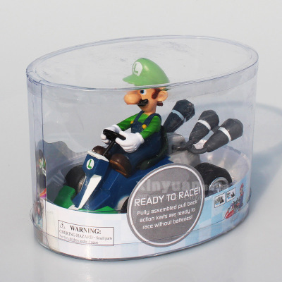 TCXW040701 Wholesale Cartoon Car Mario Luigi Action Figure Pull-back Vehicle Kart Cars Figure Toys For Kids Gift