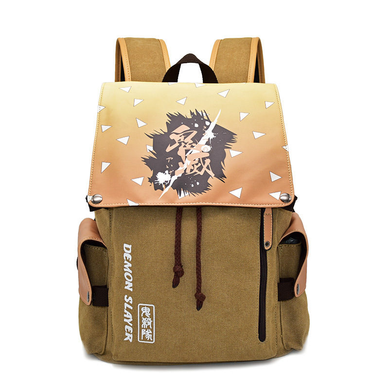 TCXW0323001 Different Styles Demon Slayer Cartoon Canvas School Students Bag Anime Backpack