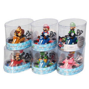 TCXW040701 Wholesale Cartoon Car Mario Luigi Action Figure Pull-back Vehicle Kart Cars Figure Toys For Kids Gift