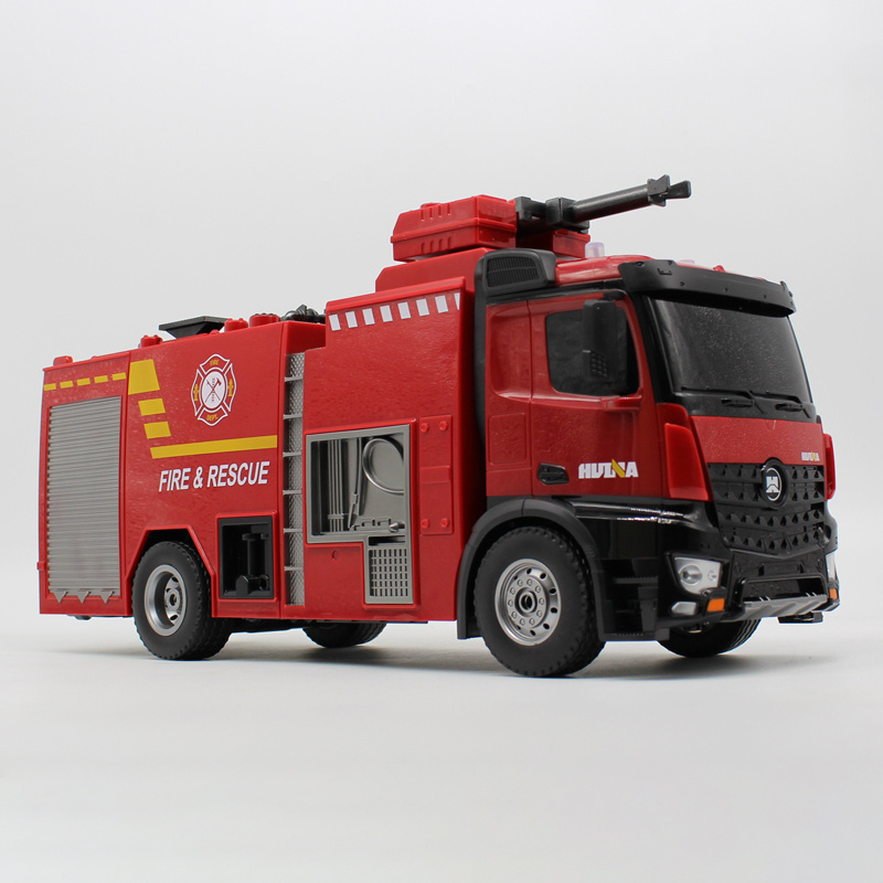 2023 HUINA 1562 562 2.4G 1:14 22CH Simulation RC Toy Fire Fighting Truck Water Sprinkler Truck 45 Mins Playing Time