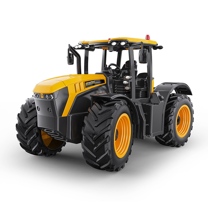 Double E Remote Control JCB 2.4G 1:16 RC Farm Tractor Simulation Car Construction Agricultural with Lights and Sound for Kids