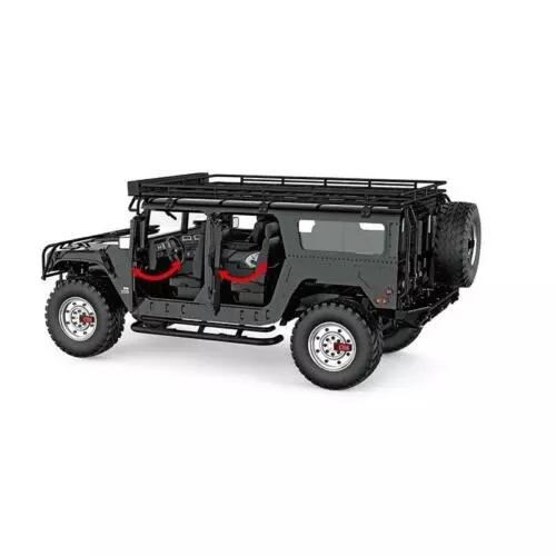 HG P415 1/10 2.4G 4WD 16CH Full Scale 30KM/H RC Car 4X4 American Civilian Hummer Metal Chassis Servo ESC Motor Vehicle Model