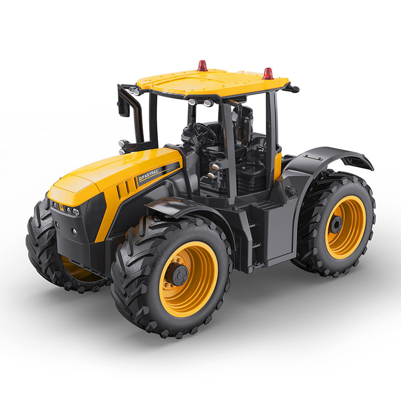 Double E Remote Control JCB 2.4G 1:16 RC Farm Tractor Simulation Car Construction Agricultural with Lights and Sound for Kids