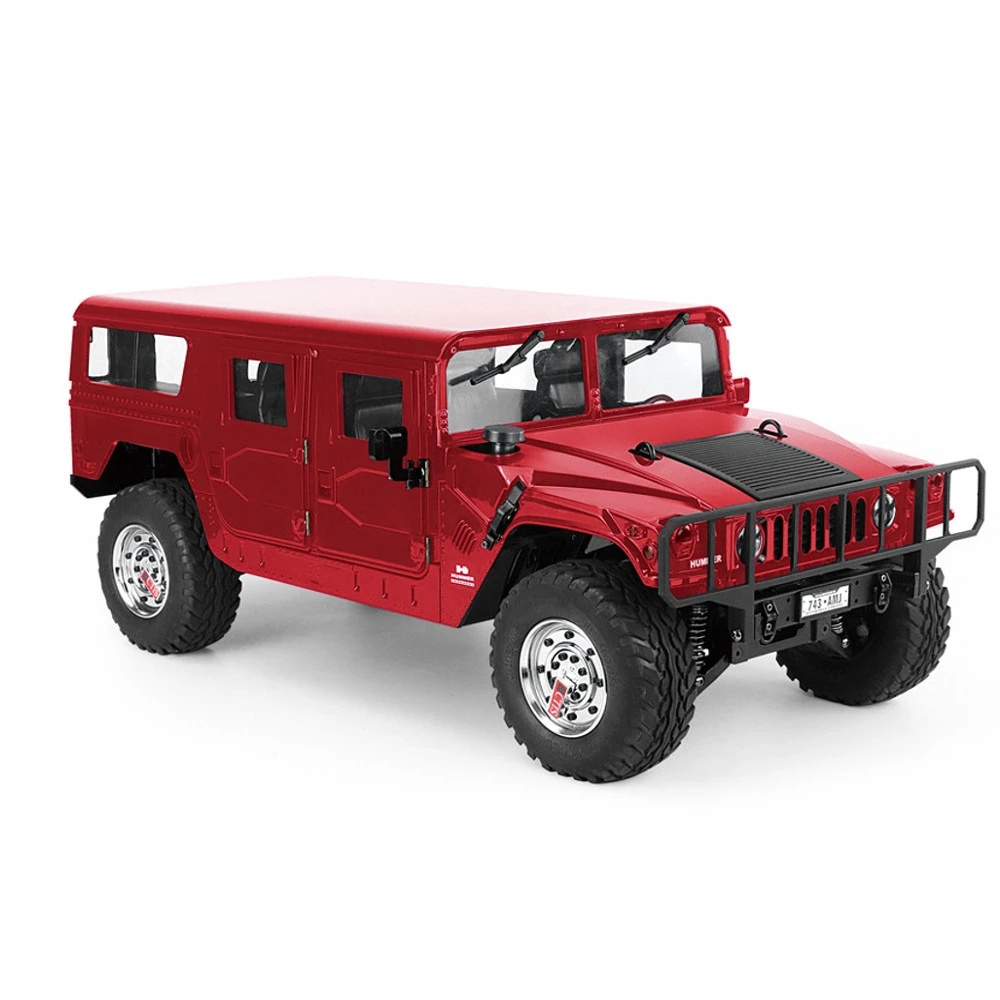 HG P415 1/10 2.4G 4WD 16CH Full Scale 30KM/H RC Car 4X4 American Civilian Hummer Metal Chassis Servo ESC Motor Vehicle Model