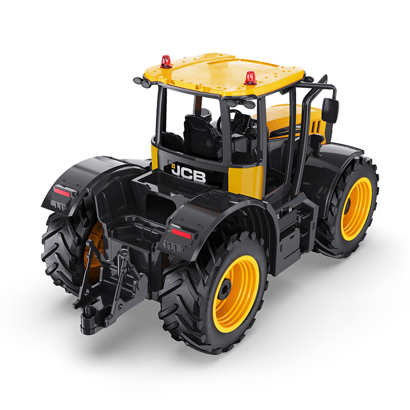 Double E Remote Control JCB 2.4G 1:16 RC Farm Tractor Simulation Car Construction Agricultural with Lights and Sound for Kids