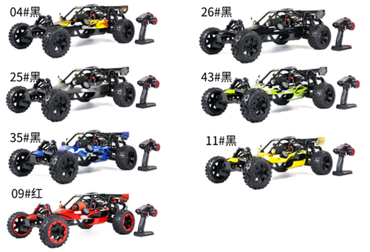 2.4G Petrol RC fastest car Racing 80km/h Rovan Baja 1/5 5B Gas 2 Stroke Engine off road Truck gasoline 29cc for Adults