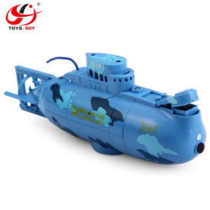 Hot Sale 3CH Remote Control Toy With USB Cable Blue Yellow Children Kids Toy Gift Mini RC Submarine