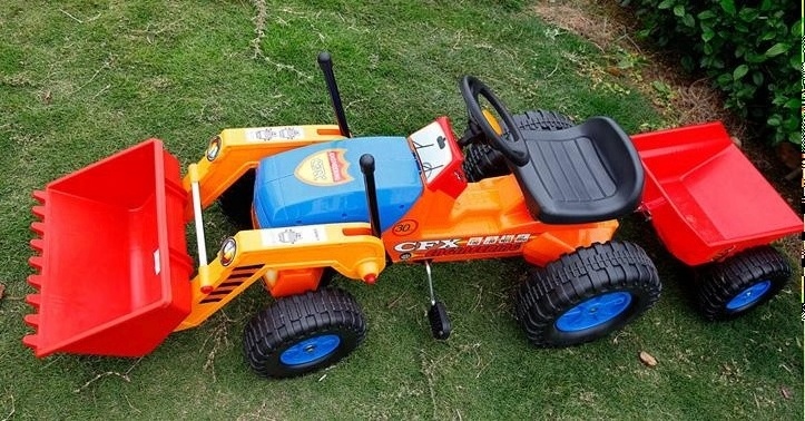 Electric ride on dumper trailer car,baby engineer car, kids ride on tractor