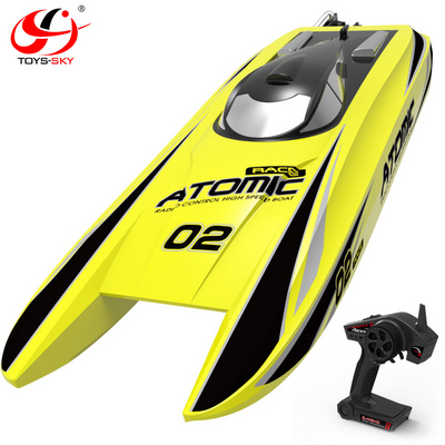 Atomic 2.4G Brushless Professional Twin Motor RC Racing Boat 30mph High Speed 60KM/H Electronic Remote control boats PNP/RTF