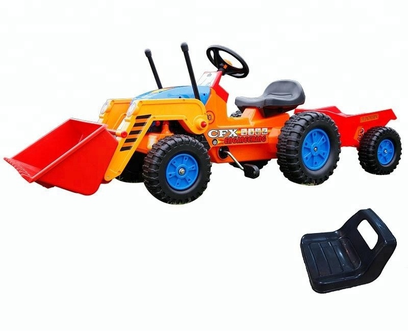 Electric ride on dumper trailer car,baby engineer car, kids ride on tractor