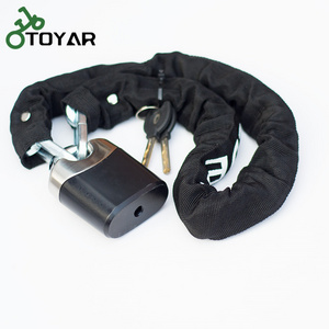 Anti-Theft Motorcycle Bicycle Chain Security Lock Bicycle Bike Chain Lock with Steel Cable Chain Lock