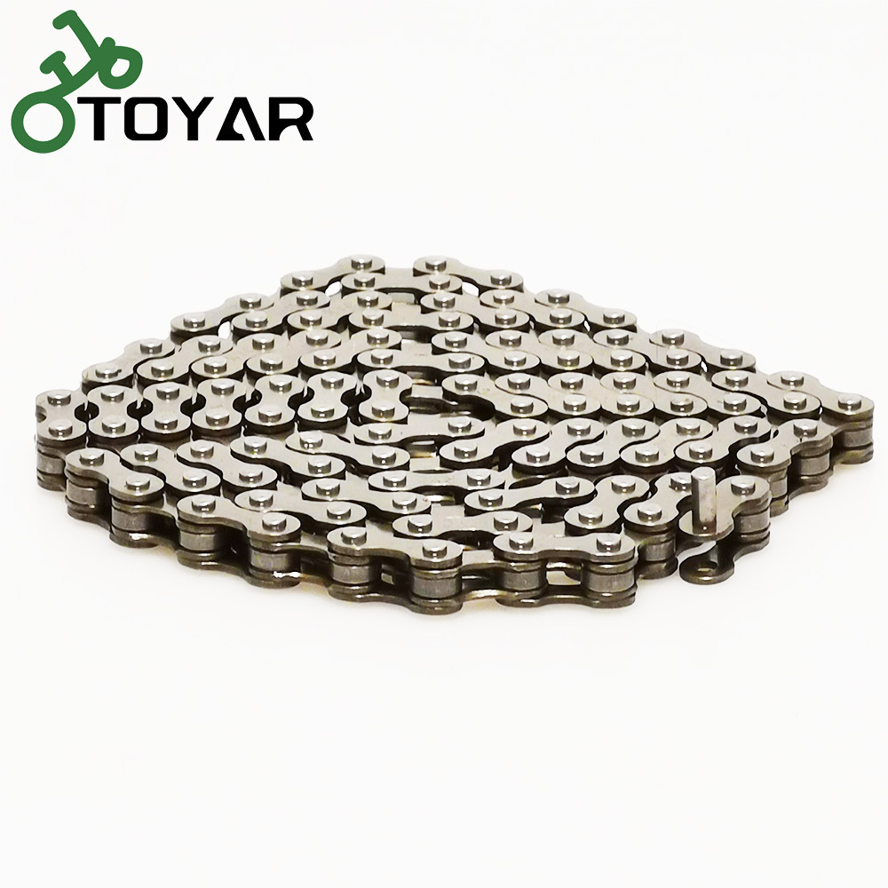 6 Speed Brown Bicycle Chains 116 Sections Single Speed Bike Chain For Mountain Bike 3 Color Bicycle Parts