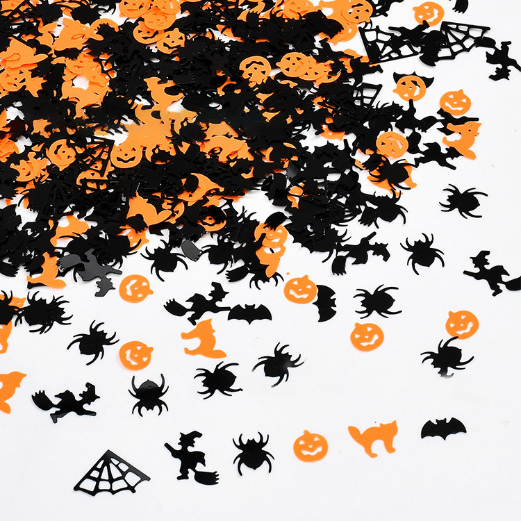 30g Halloween Confetti Pumpkin Spider Bat Witch Web Table Confetti for Halloween Party Decor