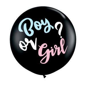 36 Inch Boy or Girl Latex Balloon With Confetti Pack for Gender Reveal Party Decoration Baby Shower