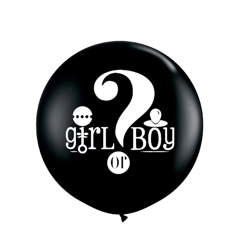 36 Inch Boy or Girl Latex Balloon With Confetti Pack for Gender Reveal Party Decoration Baby Shower