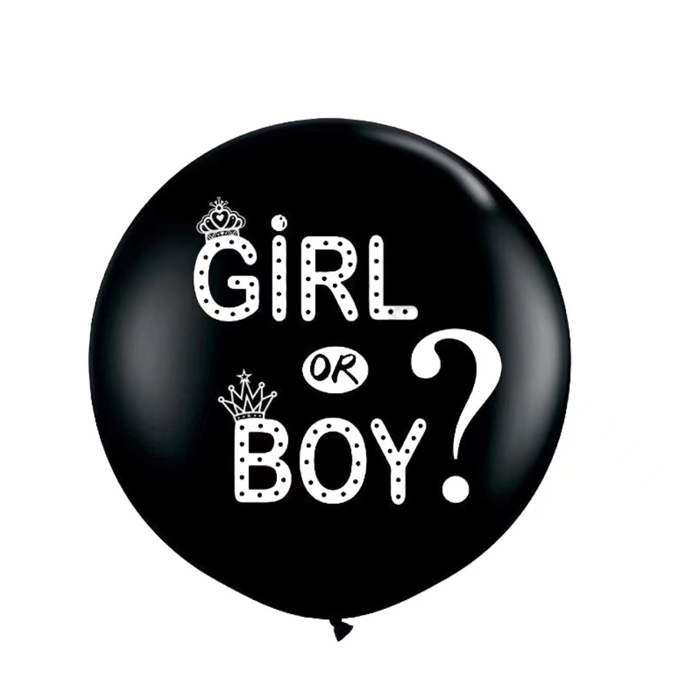 36 Inch Boy or Girl Latex Balloon With Confetti Pack for Gender Reveal Party Decoration Baby Shower